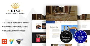 Hotel Diaz WordPress Theme