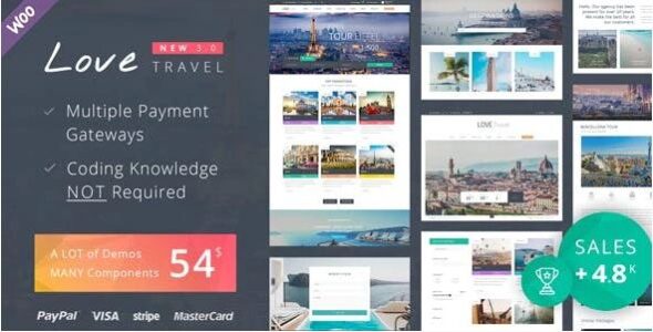 Love Travel – Creative Travel Agency WordPress v4.2