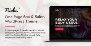 Niobe Spa WordPress Theme