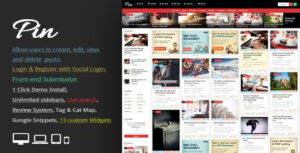 Pin Wordpress Theme