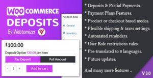 WooCommerce Deposits Plugin