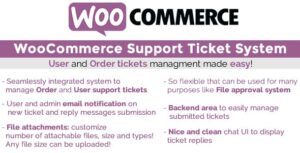 WooCommerce Support Ticket System Plugin