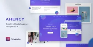 AHENCY - Creative Digital Agency Elementor Template Kit