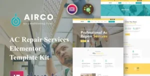 Airco - AC Repair Services Elementor Template Kit