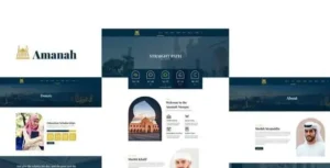 Amanah - Mosque & Islamic Center Elementor Template Kit