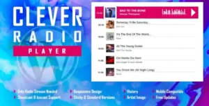 CLEVER - HTML5 Radio Player With History WP Plugin