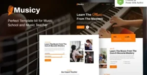 Musicy – Music School Elementor Template Kit