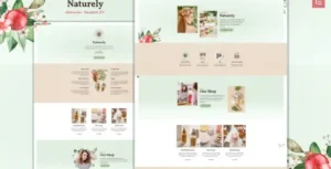 Naturely - Natural Cosmetics & Beauty Template Kit