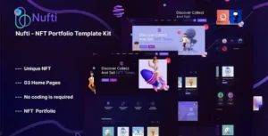 Nufti - NFT Collections Elementor Template Kit