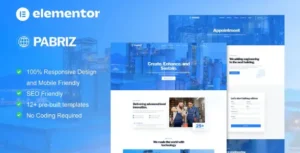 Pabrica - Engineering & Industrial Service Elementor Template Kit