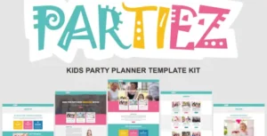 Partiez - Kids Party Planner Elementor Template Kit