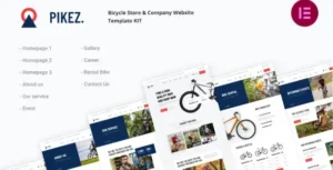 Pikez - Bike Shop & Bicycle Rental Elementor Template Kit