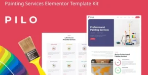 Pilo - Painting Services Elementor Template Kit