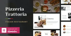 Pizzeria Trattoria - Italian Restaurant Elementor Template Kit