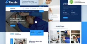 Plumbr – Plumbing Services Elementor Template Kit