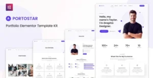 Portostar - Personal Portfolio Elementor Template Kit