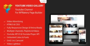 Youtube Gallery - Addon For WPBakery Page Builder