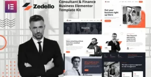 Zedello - Consultant & Finance Business Elementor Template Kit