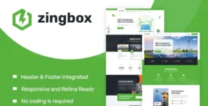 Zingbox – Wind & Solar Energy Elementor Template Kit