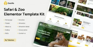 Zoorilla Safari & Zoo Elementor Template Kit