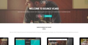 BOUNCE – Responsive One Page Vcard Template