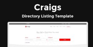 Craigs - Directory Listing HTML Template