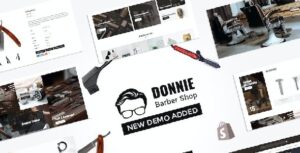 Donniea Salon, Barber Shop Shopify Theme