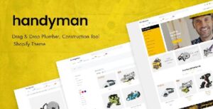 Handyman Plumber, Construction Tools Shopify Theme