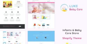 Luke - Infants & Baby Care Store Shopify Theme