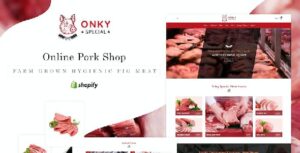 Onky Pork, Meat Shopify Theme